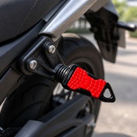 Repose-pieds arrière pour passager de moto, en alliage d'aluminium, universels, 8 couleurs, installation facile, antidérapants, accessoires de modification