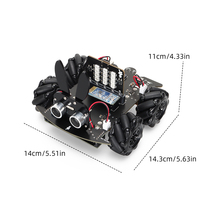 Promotion à prix réduit TSCINBUNY ZYC0094 Voiture robot programmable à roues Mecanum intelligentes pour ArduIDE et l'éducation STEM