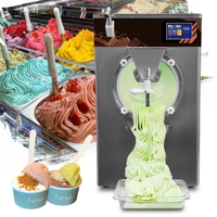 Prix de la machine à crème glacée dure italienne électrique de bureau automatique commerciale industrielle pour les entreprises