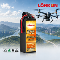 Baterai Lipo Semi-solid State Longkun 6S 8S 22.2V 10000mAh 25C untuk Drone FPV, RC Quadcopter, Pesawat Terbang, Helikopter