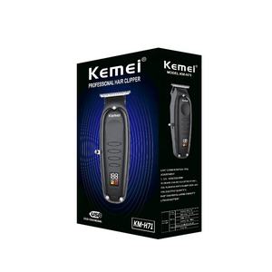 Tondeuse à cheveux <span class=keywords><strong>Kemei</strong></span> Km-H71, design <span class=keywords><strong>mini</strong></span>, batterie au lithium 1400 mAh, charge rapide USB, affichage numérique - Product Image 6