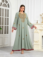 Gaun Abaya Seamless Plus Size Baru Nisamodest untuk Wanita, Pakaian Muslim Polos Panjang, Grosir
