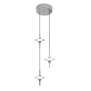 Lámpara de Araña Moderna de Cristal LED de Lujo con Acabado Cromado, Altura Ajustable, Garantía de 2 Años, para Dormitorio - Product Image 2