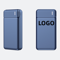 Batterie externe mince à charge rapide Type-C, grande capacité, avec logo personnalisé, pour cadeaux promotionnels en gros