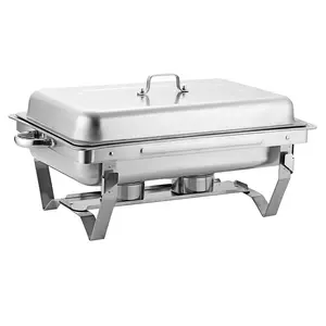 Factory outlet Promotion folding heater buffet stainless steel chafing dish food warmer container Buffet chafing dish