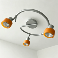 Éclairage Décoratif pour la Maison, Spots Plafonniers à 3 Têtes, Spots Circulaires