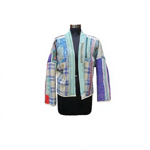 Chaquetas Acolchadas Modernas y Elegantes de Estilo Kantha, Hechas a Mano, Reversibles, 100% Algodón, Ecológicas y Únicas - Product Image 1
