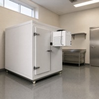 Chambre froide portable sur mesure RTK, ensemble complet avec unité de condensation refroidie par air pour le stockage alimentaire