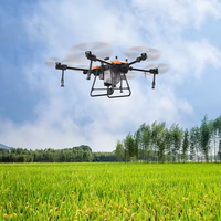 Helicóptero Pulverizador Agrícola para Riego HD580 UAV GPS Granja RTK Riego de Largo Alcance RC VS T100 UAV para Terrenos Agrícolas