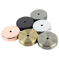 Kit d'auvent de lustre moderne en acier perle noire 100mm 120mm rosace de plafond E27 plaque de couverture de luminaire pour suspension métal
