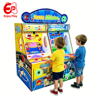 Machine de jeu d'arcade à monnayeur pour parc d'attractions, machine de récompense sportive pour enfants, machine d'arcade 2-en-1 basketball et football pour centre commercial