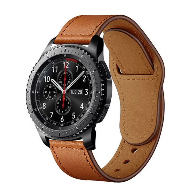 Gear S3 Frontier Leather Loop Band For Samsung Galaxy Watch 46mm Huawei Watch Gt Strap Amazfit Gtr 47mm Bracelet Watchband 22mm
