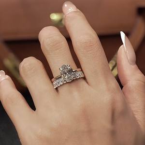 <span class=keywords><strong>Anelli</strong></span> con Diamanti Sintetici CVD HPHT Certificati IGI, Taglio Ovale, Oro Massiccio 14k 18k, Gioielli <span class=keywords><strong>Personalizzati</strong></span> per Donne e Uomini, Fidanzamento - Product Image 3