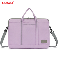 CoolBELL Sac à bandoulière léger pour ordinateur portable, étanche, écologique, portable, grande capacité, pour hommes, 13 pouces