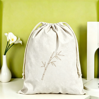 Grand sac pliable écologique en toile avec cordon de serrage, multifonctionnel, portable, pour événements, marchandises et fêtes