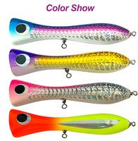 Leurre de pêche en bois fait main TG 220mm 120g pour la pêche en eau salée au thon GT et aux gros poissons