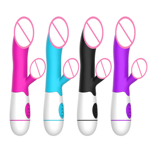 Vibratore a 30 Frequenze Impermeabile, Dildo Stimolatore Clitorideo con Silicone Morbido e Flessibile, Funzionamento Silenzioso e Sicuro per la Pelle, Vibratore per Donne - Product Image 4