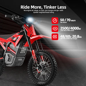 Nouvelle <span class=keywords><strong>moto</strong></span> électrique puissante 48v2500W 20.8Ah 2026, vitesse élevée de 50 km/h, <span class=keywords><strong>moto</strong></span> électrique de type pit bike - Product Image 6