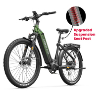 Bicicleta Eléctrica Deportiva para Adultos MG600 Lite 250W 36V 20Ah con Batería de Litio Sin Escobillas y Aleación de Aluminio, Altus de 8 Velocidades Delanteras