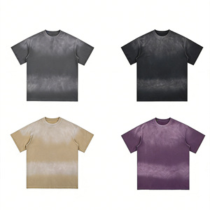 Acid Wash 100% Cotton <b>Hip</b> Hop Knitted Men's T-Shirt Soft Breathable Regular Fit Short Sleeve Casual Tee Daily Streetwear - Product Image 1