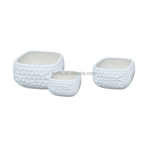 Pots de plantes vertes de jardin Pots de fleurs en fibre de verre Ciment Grands parterres de fleurs et pots de stockage d'eau Style - Product Image 5