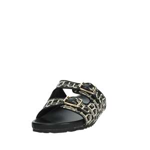 Ciabatta da Donna Laura Biagiotti 9064 in Tela Bianca e Nera, Scarpe Trendy - Product Image 6