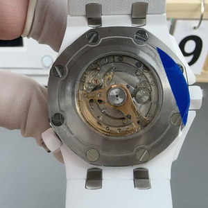 Relojes Mecánicos para Hombre, Reloj de Metal, Estilo Moderno, Reloj Automático de Lujo para Hombre, Cerámica Blanca de 42 mm, Correa de Buceo de Goma - Product Image 3