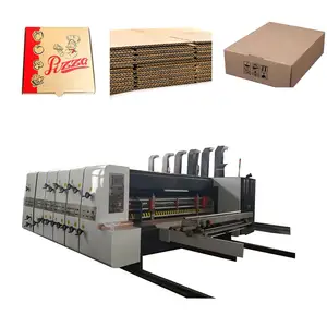 Caixa de papelão enrolado máquina/máquina da impressão do papelão/máquina da caixa de papelão da impressão do pizza