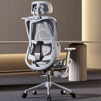 Chaise d'ordinateur ergonomique Yazhi avec hauteur réglable pivotante et repose-pieds Chaise de direction pour bureau à domicile avec fonction de massage