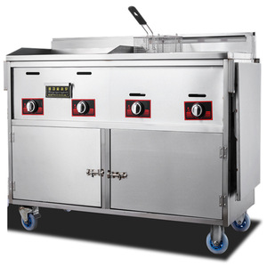 Carrito de Comida Comercial para Takoyaki, Parrilla para Calamar, Máquina para Hacer Bolas de Pulpo, Estufa para Barbacoa, Carrito de Cocina Plegable de Acero Inoxidable - Product Image 4