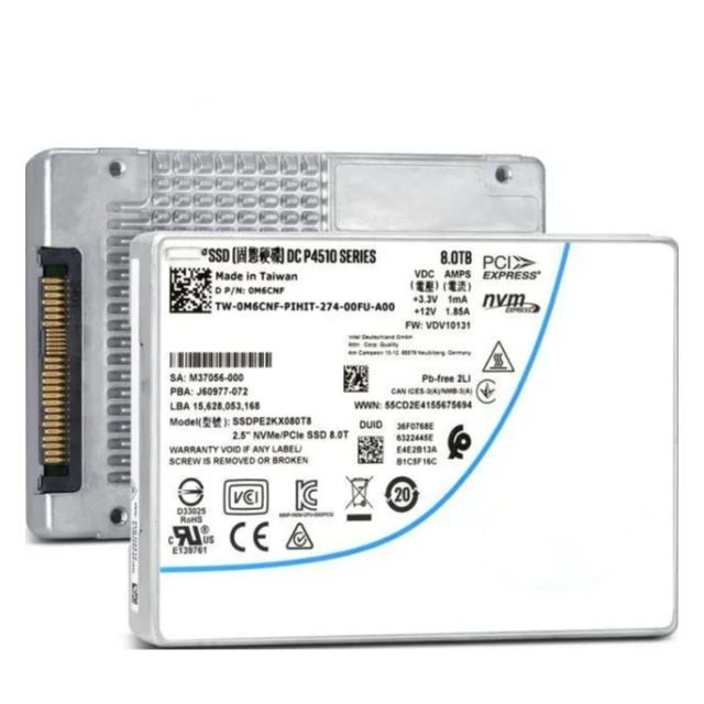 SSD SSDPF2KX076T1 D7-P5520 7.68TB U.2 Series DC NVME Solid State Drive