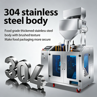 Machine d'emballage verticale automatique multi-têtes pour sachets préformés de granulés, graines, céréales et grains de café