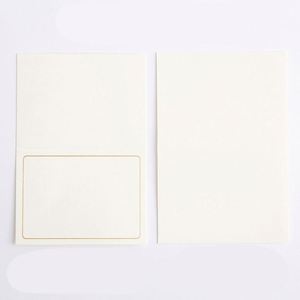 Carte de voeux simple avec motif d'impression élégant, papier de haute qualité et apparence exquise - Product Image 2