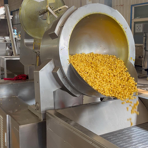 Máquina de cocina de palomitas de maíz a Gas caramelo automática Industrial gran salida <span class=keywords><strong>Gourmet</strong></span> queso Chocolate línea de producción de palomitas de maíz para la venta - Product Image 2