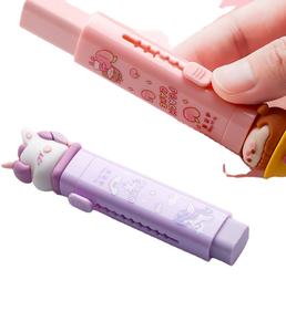 Gommes à crayons rétractables de conception mignonne de poussée pour des fournitures scolaires d'enfants - Product Image 1