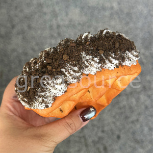Waffle belga cremoso de fresa y pistacho, modelo DIY, chocolate, nuez de pecana, decoración para desayuno, crema batida, glaseado fresco, exhibición, juguete ASMR, imitación - Product Image 2