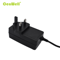 Adaptateur secteur mural ignifuge 12V5A avec prise UK pour PC, certifié CE, RoHS et REACH