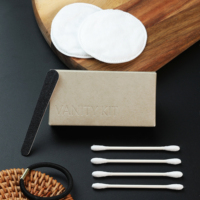 Nouvel ensemble d'articles de toilette jetables de luxe pour hôtels, personnalisé, en boîte en papier kraft, pour hôtels de luxe, resorts et voyages