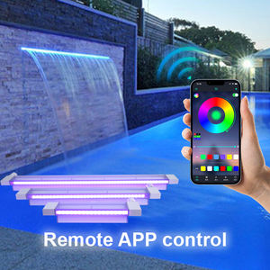 Al Aire Libre vertedero <span class=keywords><strong>de</strong></span> agua fuente <span class=keywords><strong>de</strong></span> agua piscina <span class=keywords><strong>cascada</strong></span> con luz LED - Product Image 3