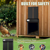 Offre Spéciale automatique poulailler porte avec minuterie volaille poulet ouvre-porte automatique en aluminium fourni