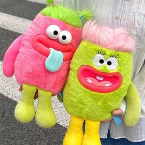 Peluche Personalizado de Monstruo con Cabello Desenfocado y Expresión Divertida <span class=keywords><strong>para</strong></span> Decoración del Hogar y Compañero de Sueño - Product Image 5