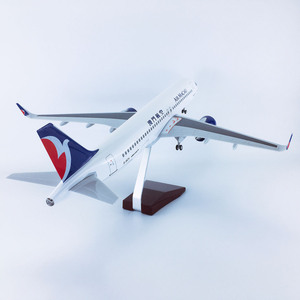 1/80ประกอบวัสดุ ABS ขนาด47ซม. <span class=keywords><strong>A320neo</strong></span> มีล้อสำหรับมาเก๊าสายการบิน - Product Image 4