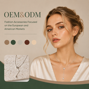 Collares de cadena con cuentas plateadas al por mayor OEM/ODM, joyería minimalista ajustable para mujer - Product Image 1