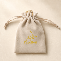 Pochettes en velours personnalisées de petite taille pour l'emballage de cadeaux, l'emballage de bijoux, l'emballage de cadeaux de fête, couleurs personnalisées disponibles