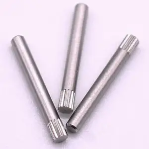 Hard Metal Precision Pin Spline Stainless Steel Knurling Shaft Custom Machined Shaft Pin