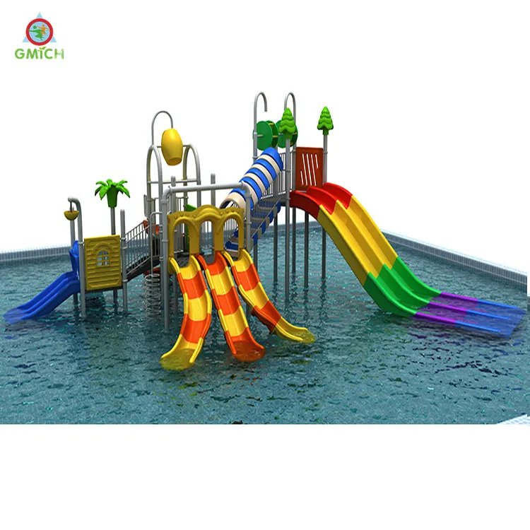 Piscine extérieure pour enfants, parc aquatique, parc aquatique pour enfants, aire de jeux, équipement de jeu, toboggan aquatique en fibre de verre