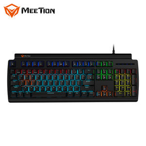 Meetion MK600MX Arabisch Spaans Layout Blauwe Schakelaar Ergonomische Wired Waterdichte Rgb Gamer Mechanische Gaming Toetsenbord Voor Pc Game