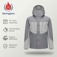 Veste de montagne professionnelle pour homme avec logo personnalisé, imperméable 20k, veste de randonnée en coque dure, veste tactique d'usine OEM