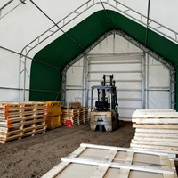 Carpa de PVC con Tubos Galvanizados para Exteriores de 30X40X15 pies, Protección Solar y Sombra, Material para Toldo, Refugio contra la Lluvia, Almacenamiento Temporal