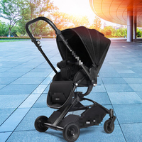 Poussette de voyage pour bébé légère 0-3 ans pliable Rotation à 360 degrés EN1888 un bouton pliant 0-3 ans fournitures pour bébé